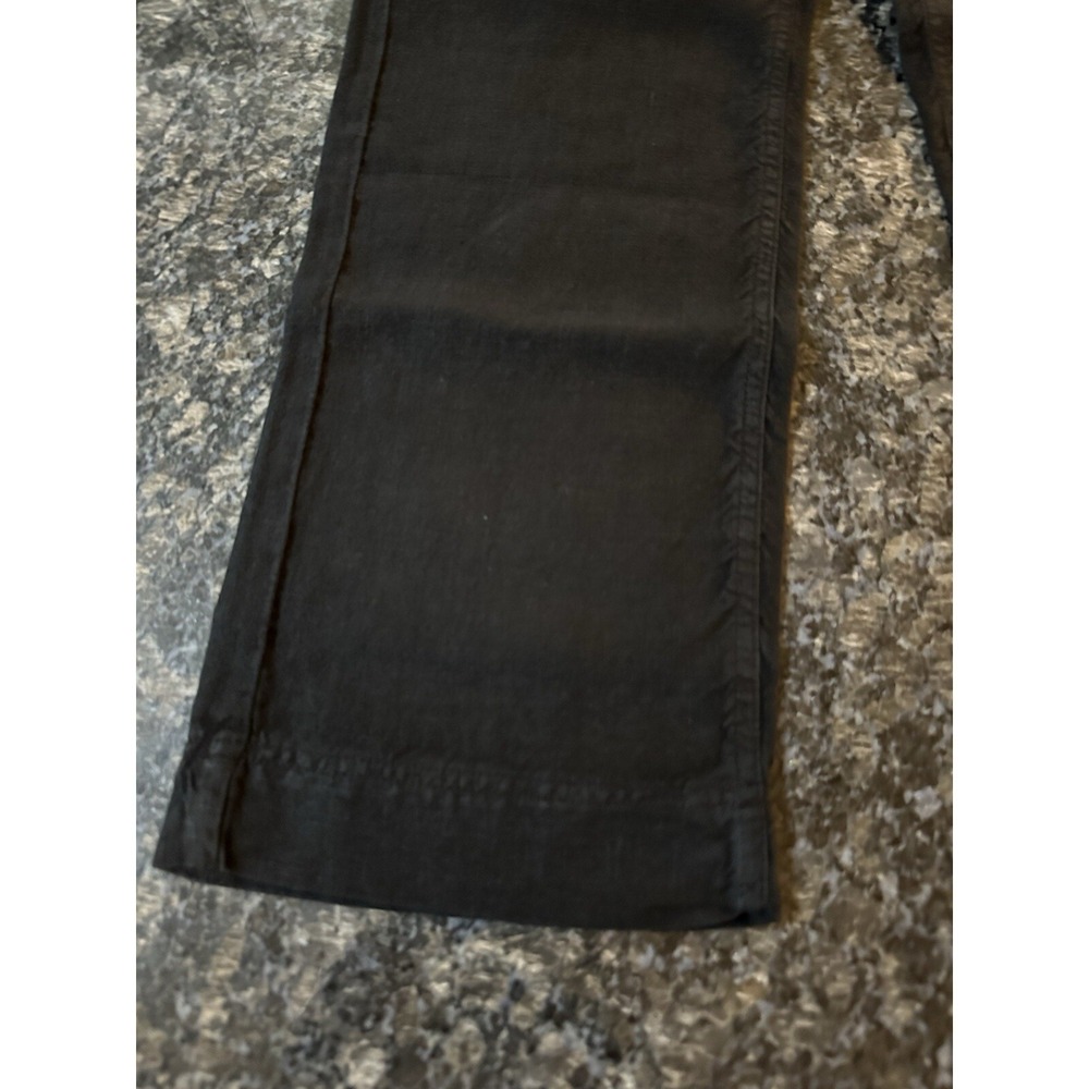 Poetry Women Black Linen Pants Size Us 4. UK 8. NWT 3 Button Pants - Picture 4 of 8